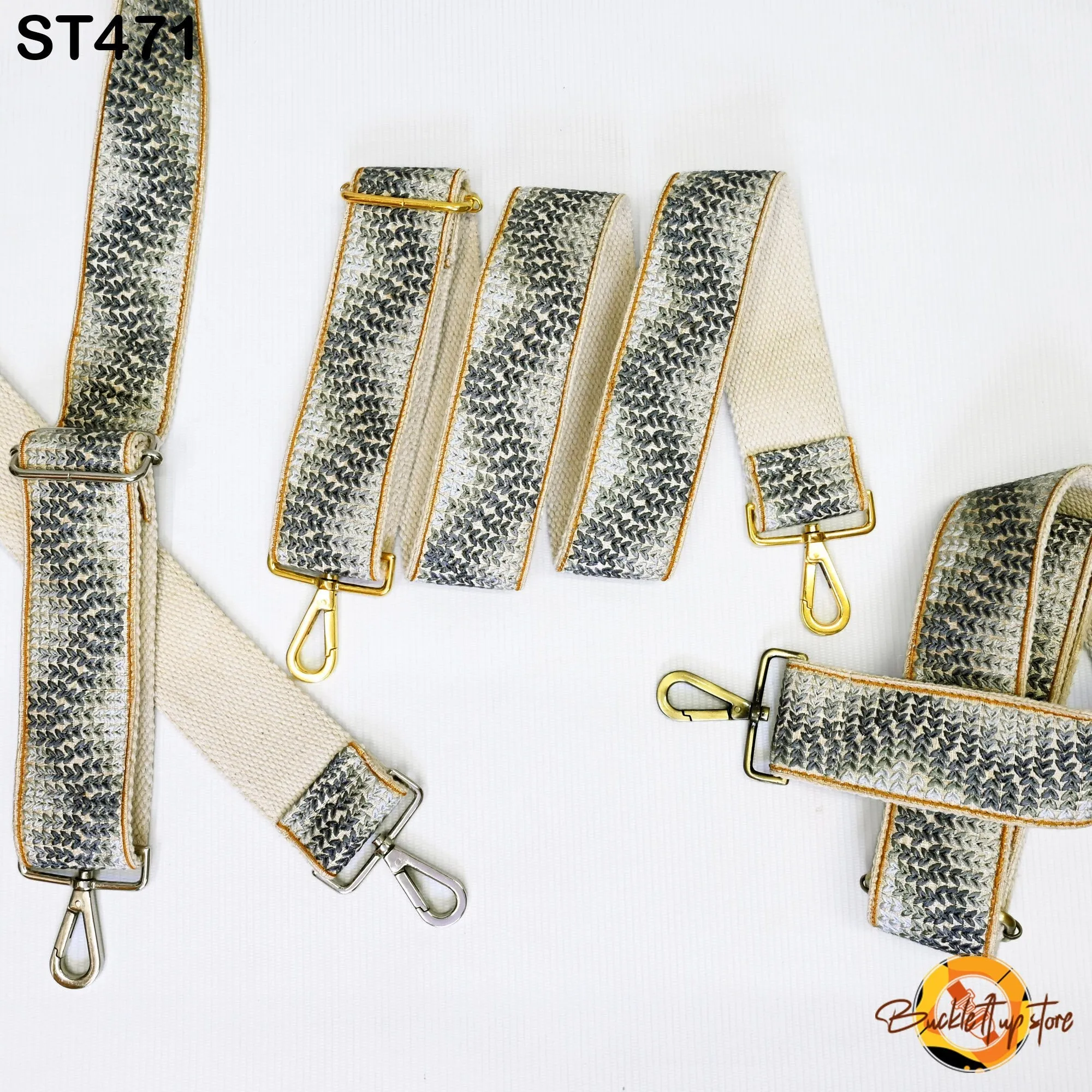 Grey Replacement Purse Strap Embroidery Crossbody Strap for Purses Embroidered Bag Strap Boho Guitar Strap Handbag Strap Gift for Sister