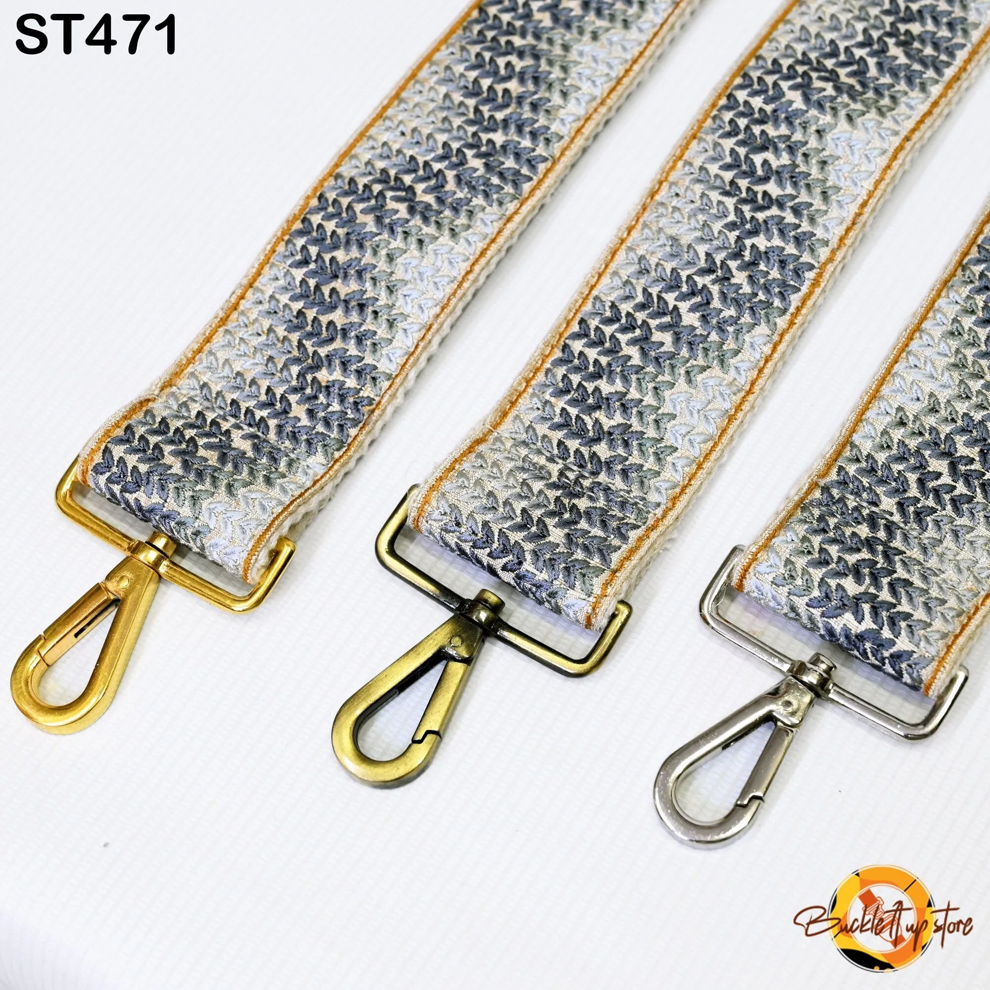 Grey Replacement Purse Strap Embroidery Crossbody Strap for Purses Embroidered Bag Strap Boho Guitar Strap Handbag Strap Gift for Sister