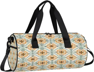 Gym Bags for Men Women Beautiful Boho Sports Duffel Bags Carry On Travel Duffle Bag with Detachable Adjustable Shoulder Strap Overnight Weekender Bag