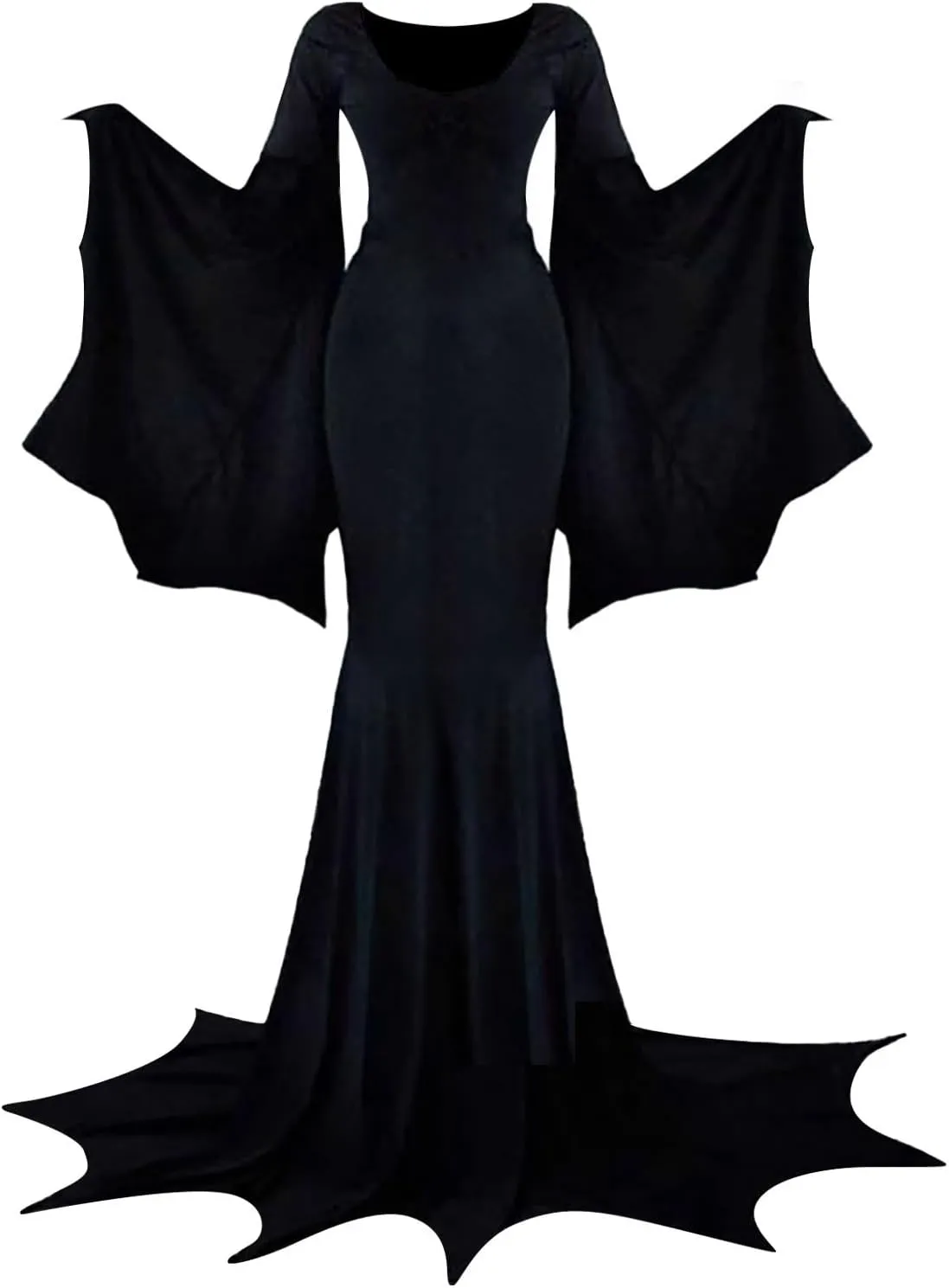 Halloween Sexy Dress for Women - Bat Wing Sleeves Vintage Gothic Goth Party Costume - Cosplay Animal Fancy Dress