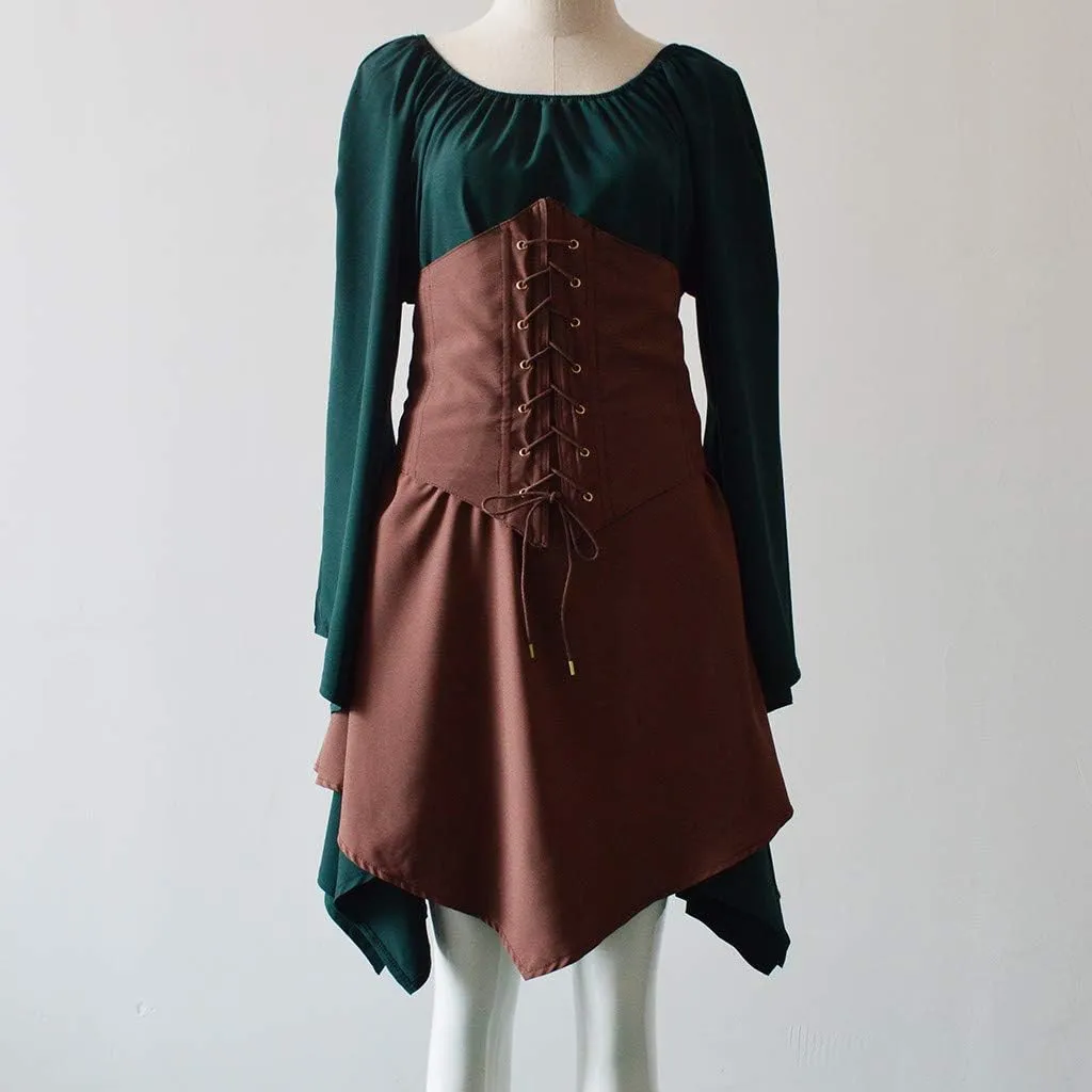 Halloween Sexy Dress for Women - Bat Wing Sleeves Vintage Gothic Goth Party Costume - Cosplay Animal Fancy Dress
