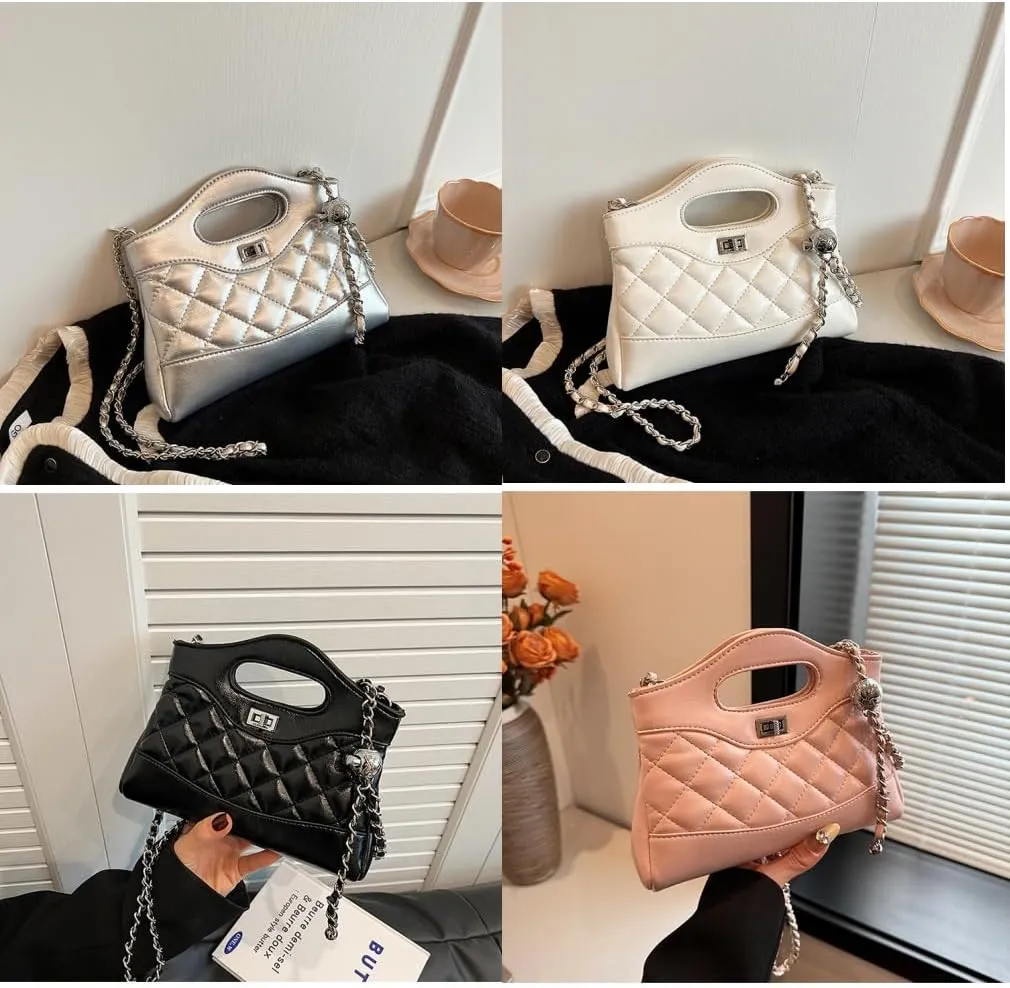 Handbags highend fashion casual versatile chain diamond purses shoulder crossbody women's bags