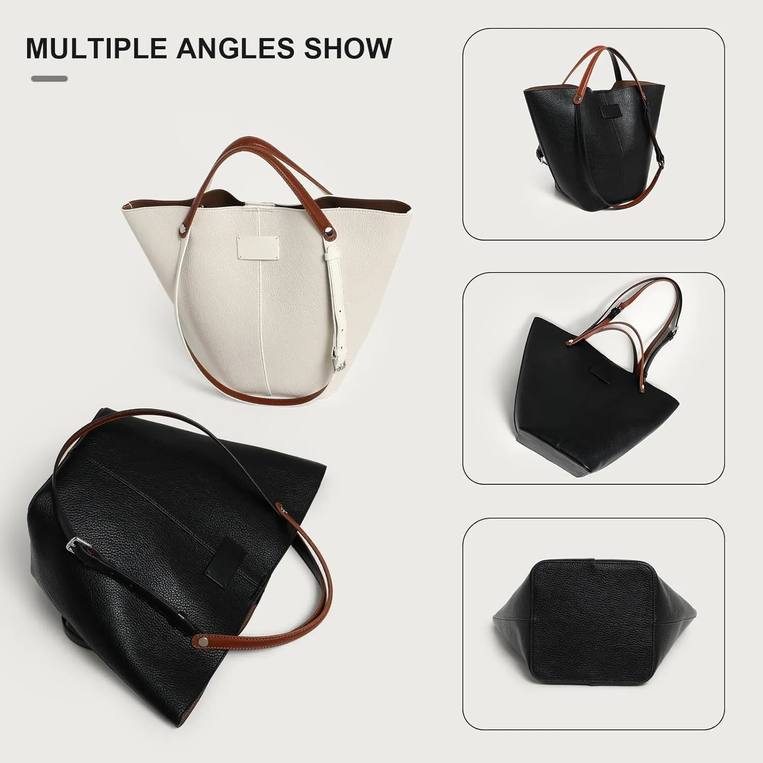 Handcrafted Dress-age handbag bucket bag Large Capacity Vegetable Basket Handbags All-Match Shoulder