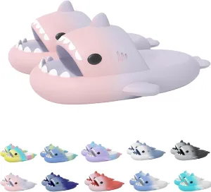 Hrtesus Sharklas Originales Kids, Sharklas Originales Para Niños, Kids Shark Slides, Shark Slippers for Boys Girls, Soft, Non-Slip