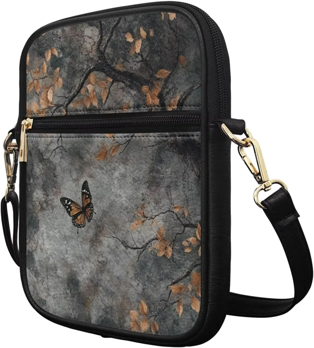 HUGS IDEA Small Messenger Bag for Women Crossbody Purse Mini Shoulder Bag for Lady