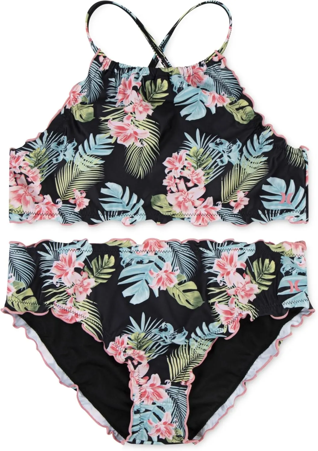 Hurley Girls' Halter Bikini (Big Kid)