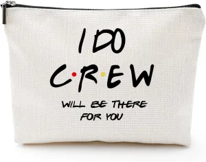 I Do Crew Bachelorette Party Wedding Gifts for Besties Friends Makeup Bag Purse Cosmetic Bag for Women