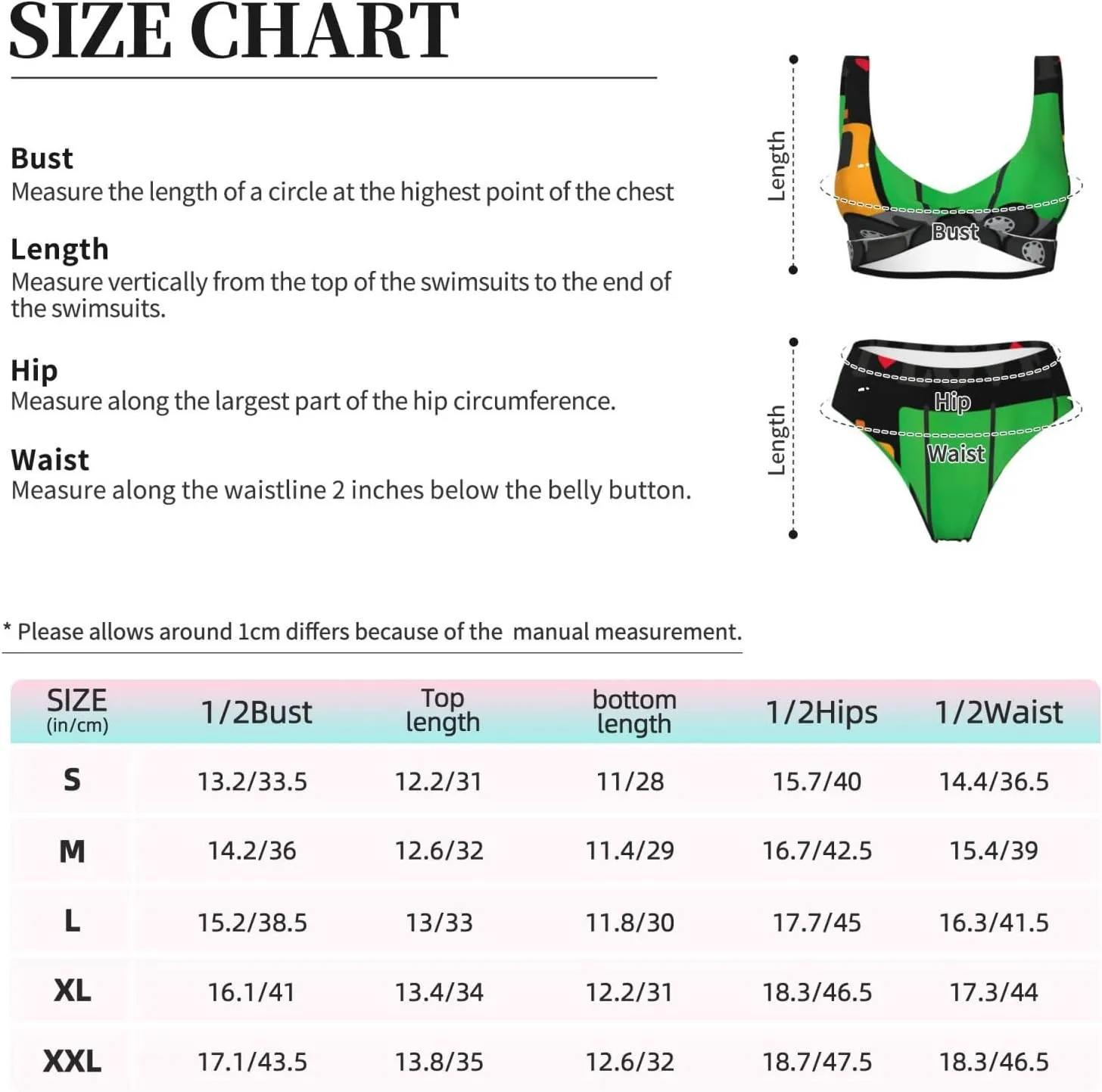 I Love Garbage Trucks Print Women's High Waisted Sport Bathing Suits Bikini Sets Sexy Push Up Two Piece Swimsuits