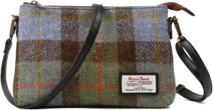 ICObuty Harris Tweed Crossbody Bag Women Small Shoulder Bag with Adjustable Strap