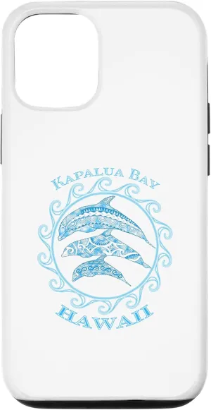 iPhone 12/12 Pro Kapalua Bay Hawaii Tribal Dolphins Ocean Animals Case