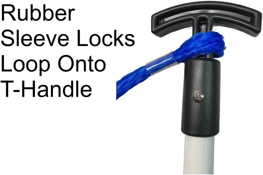 Island Anchor - 3/4" x 10' - 3 Piece - Shallow Water Anchor Pole : Securely Anchor on the Beach, Sandbar or in Shallow Water