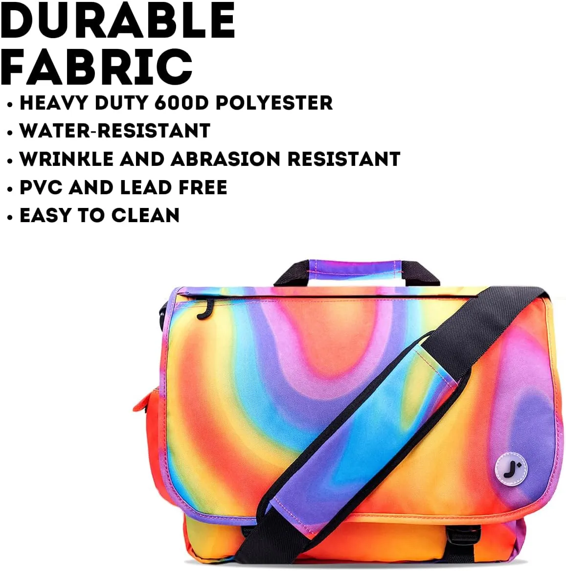 J World New York Thomas Laptop Messenger Bag for Women & Men. Kids Computer Bookbag