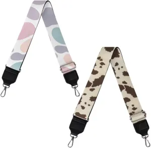 Jeiento Replacement Shoulder Strap,2 Piece Set Guitar Style Handbag Crossbody Strap Adjustable Guitar Straps for Women Girls
