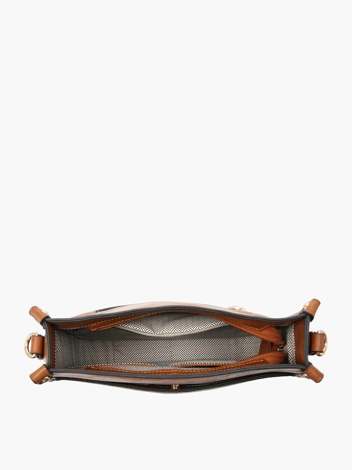 JEN & CO. Chloe - Vegan Leather Adjustable/Removable Guitar Strap - Women's Crossbody Handbag Purse