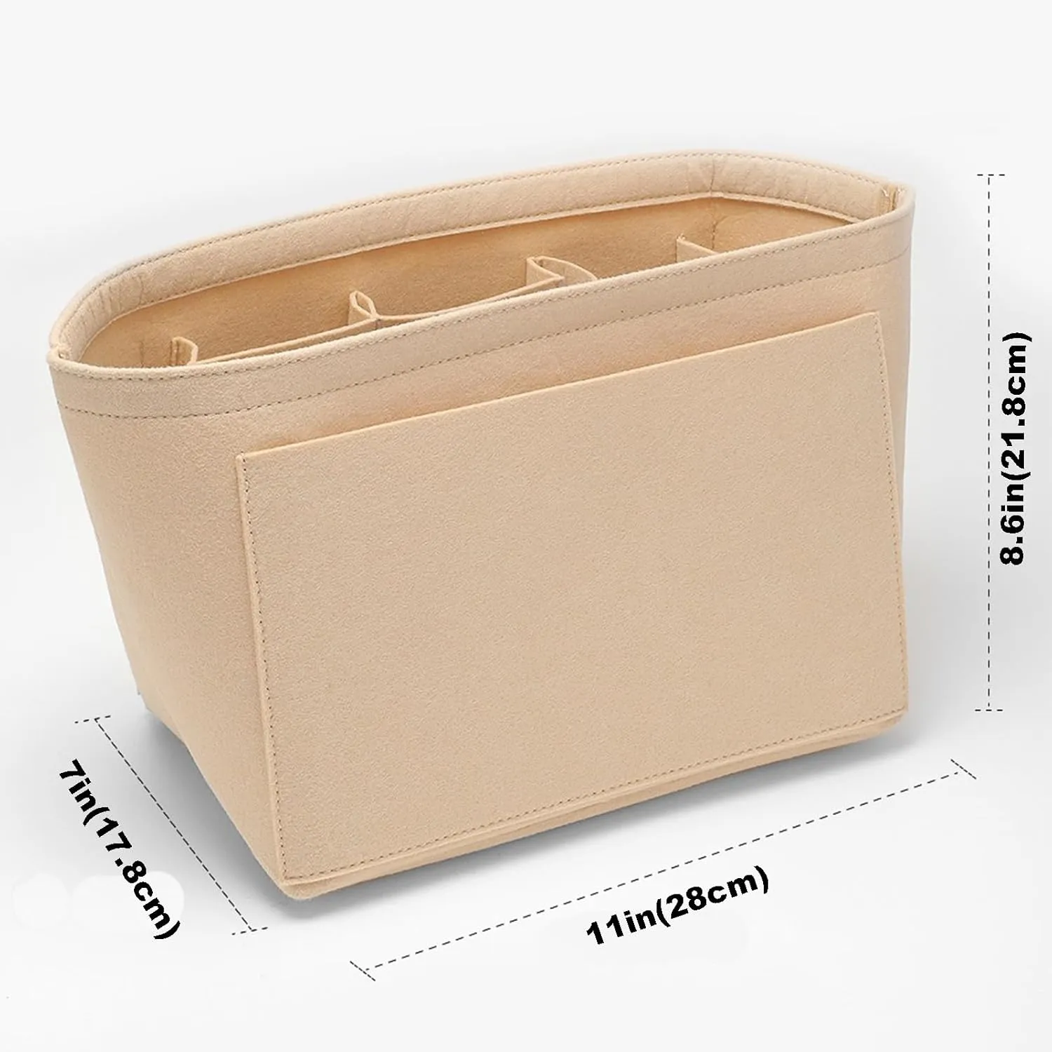 jiesinlov Purse Organizer Insert for Handbags,Felt Bag Organizers Suitable for Le Pliage Large (Felt-Large)