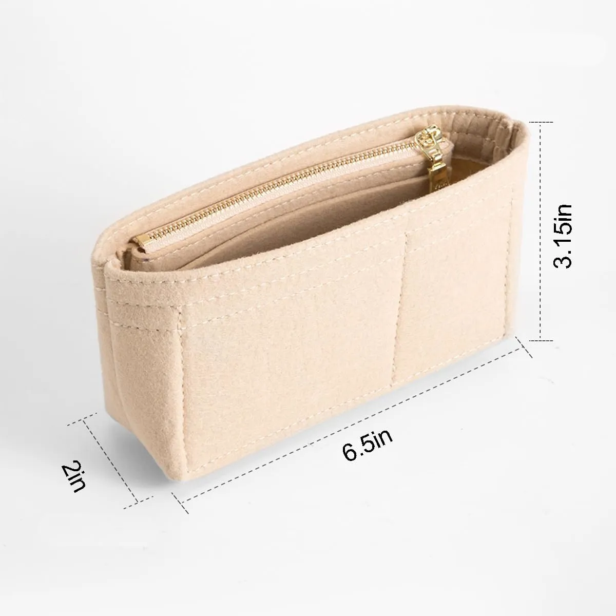 jiesinlov Purse Organizer Insert for Handbags,Felt Bag Organizers Suitable for Le Pliage Mini (Felt-Mini)