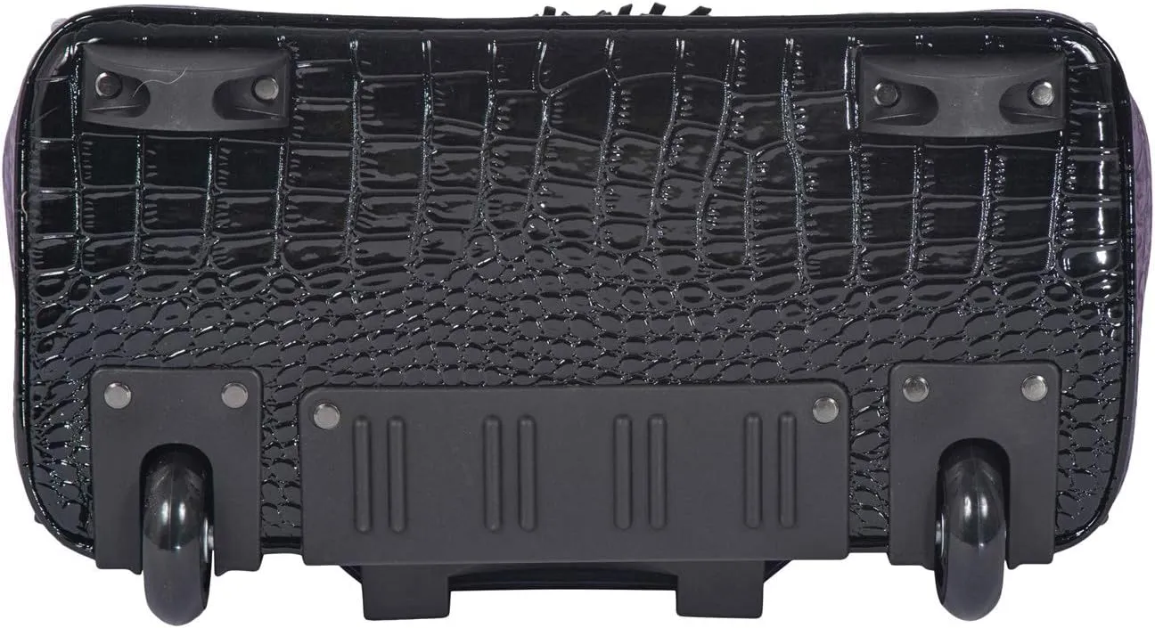 JKM and Company Alligator Compatible With Computer iPad, Laptop Tablet Rolling Tote Bag Briefcase Carryall Bag