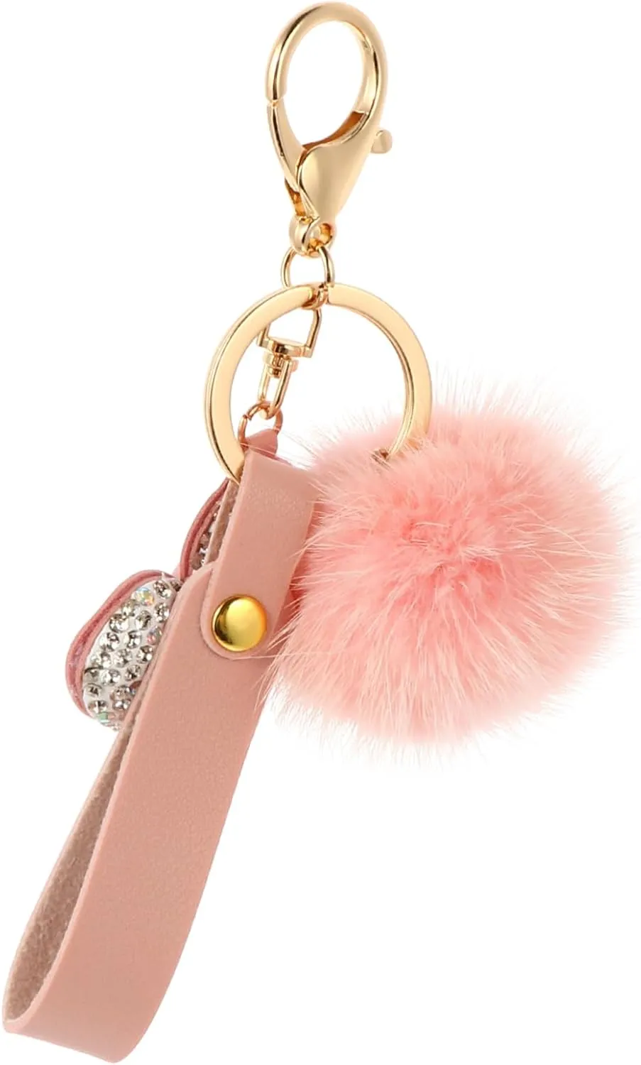 KESYOO 1 PC Rhinestone Keychain Handbag Pendant Unique Heart Luggage Decoration Lovely Bag Ornament for Fashion Accessories