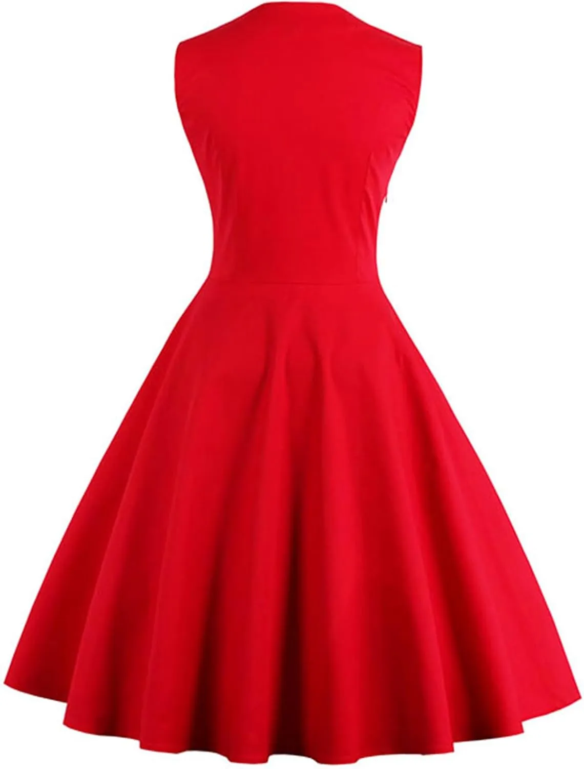 KILLREAL Women's Polka Dot Retro Vintage Style Cocktail Party Swing Dress