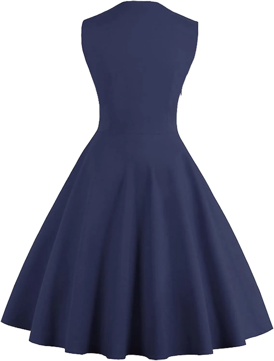 KILLREAL Women's Polka Dot Retro Vintage Style Cocktail Party Swing Dress
