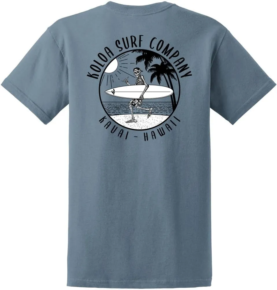 Koloa Surf Mens ol' Koloa Logo Heavyweight Cotton T-Shirt in Reg Big and Tall