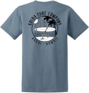 Koloa Surf Mens ol' Koloa Logo Heavyweight Cotton T-Shirt in Reg Big and Tall