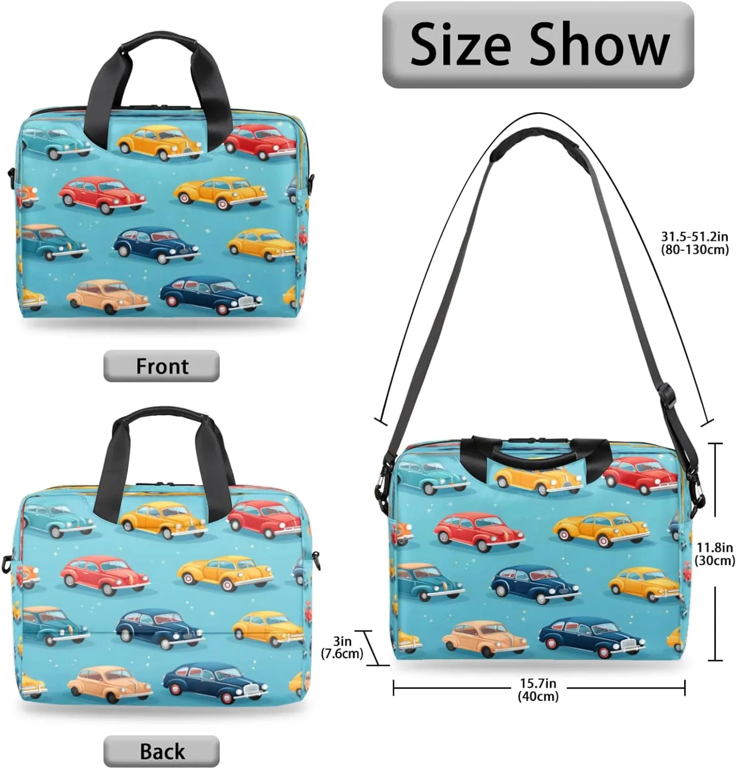 Laptop Shoulder Bag Compatible with Handle, Messenger Shoulder Case for Tablet, Laptop Carrying Case