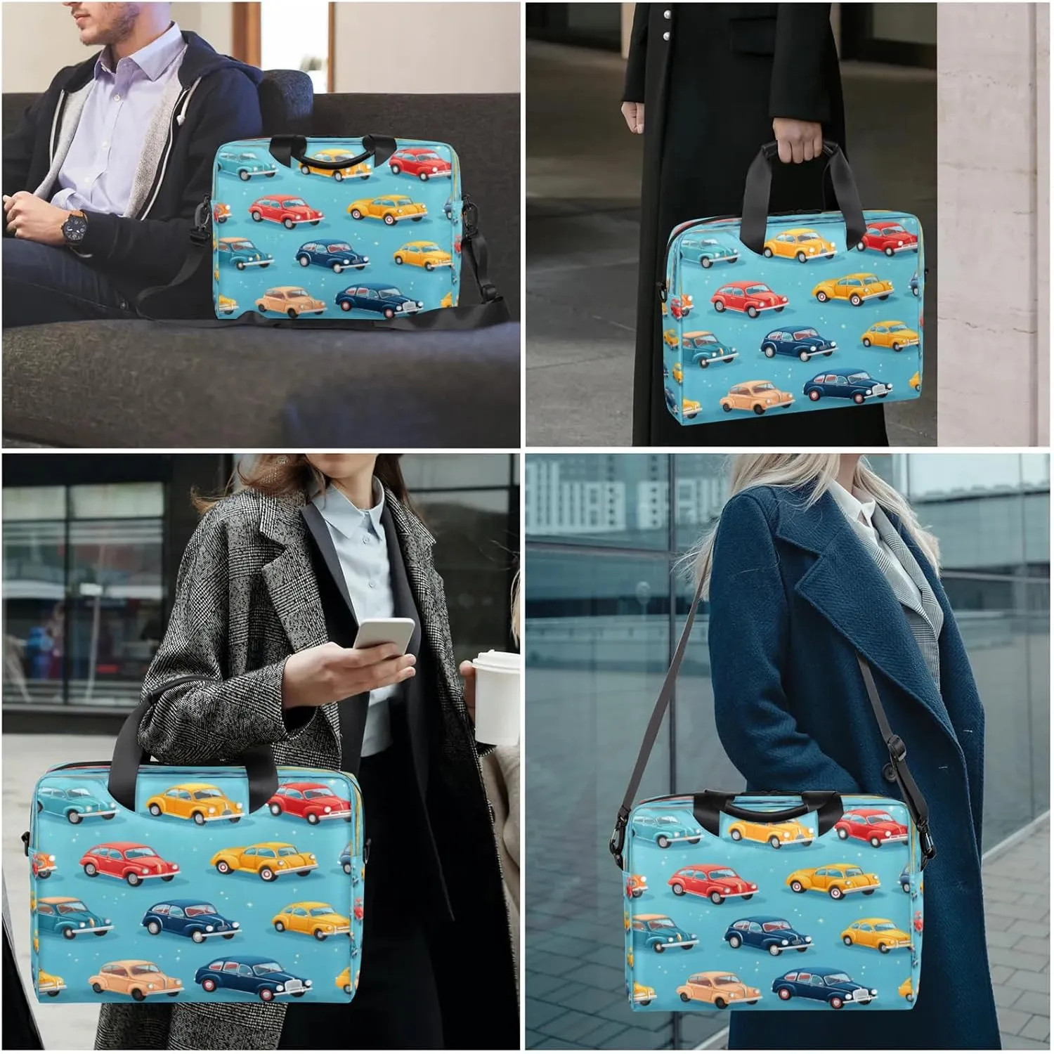 Laptop Shoulder Bag Compatible with Handle, Messenger Shoulder Case for Tablet, Laptop Carrying Case