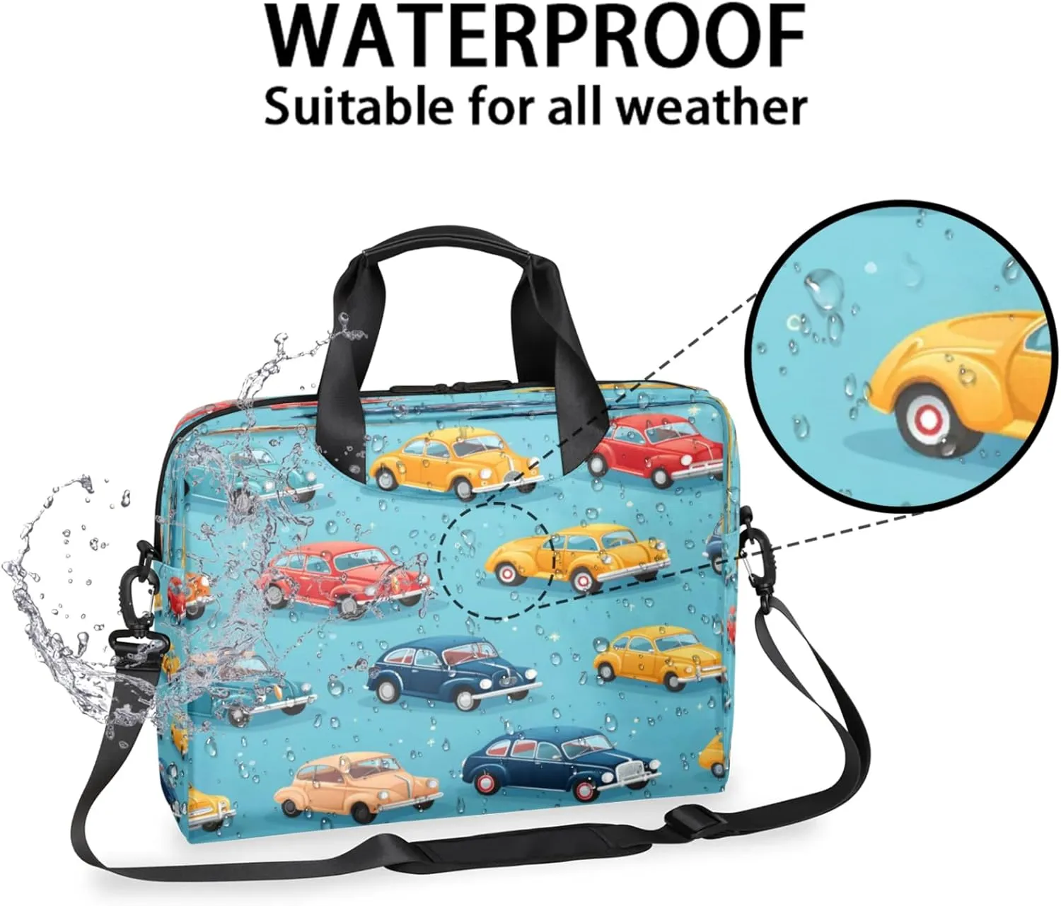 Laptop Shoulder Bag Compatible with Handle, Messenger Shoulder Case for Tablet, Laptop Carrying Case