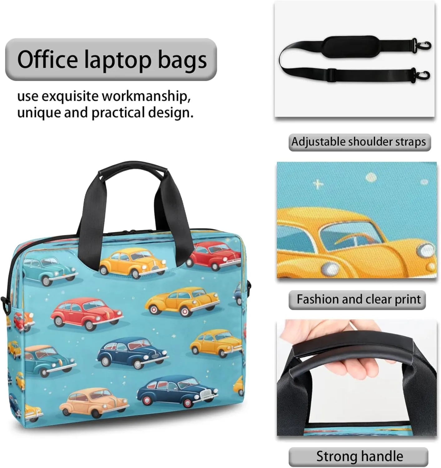 Laptop Shoulder Bag Compatible with Handle, Messenger Shoulder Case for Tablet, Laptop Carrying Case