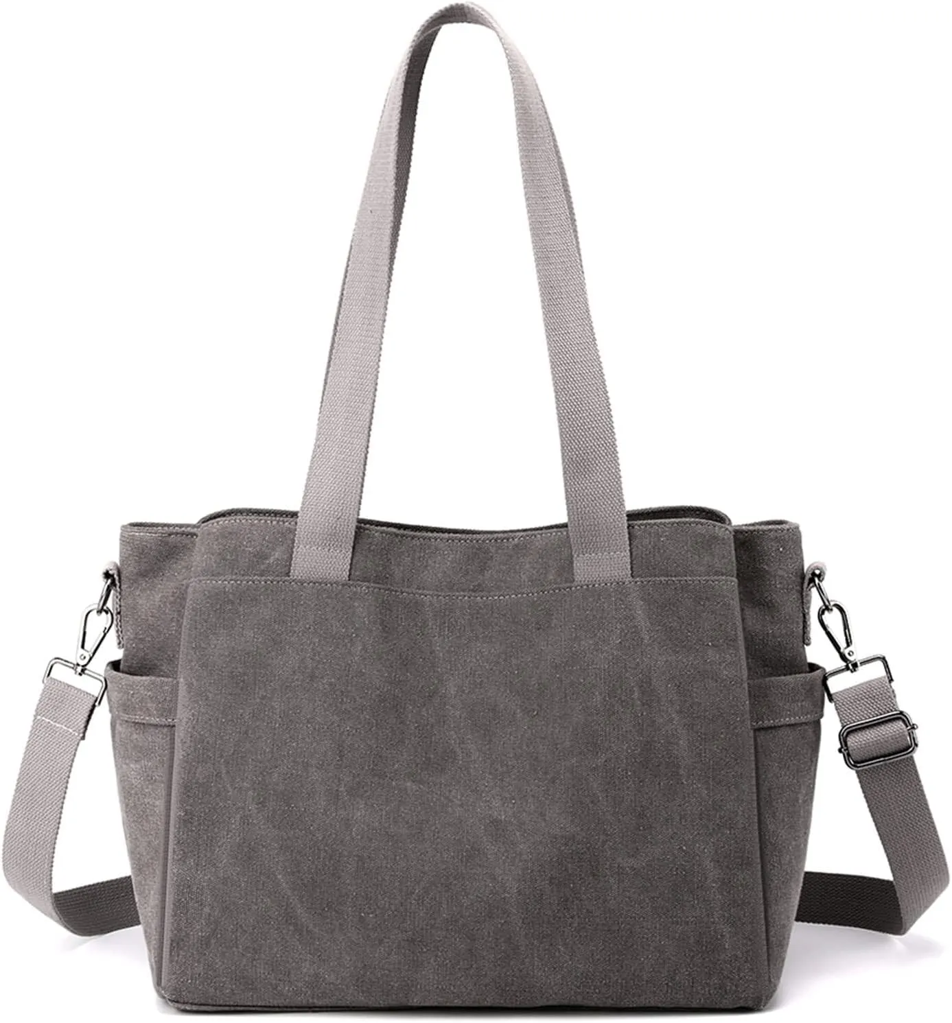 Large Capacity Bags for Shopping Work Travel Women Shoulder Crossbody Canvas Handbag Top Handle Casual Messenger