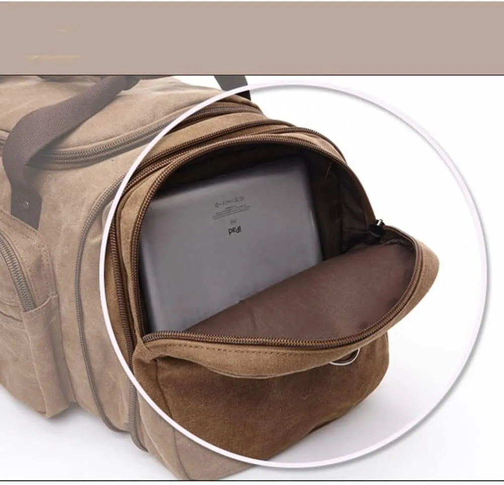 Large-capacity luggage bag fashion leisure travel bag trendy outdoor Messenger portable canvas travel bag
