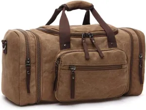 Large-capacity luggage bag fashion leisure travel bag trendy outdoor Messenger portable canvas travel bag