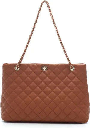 Large Chain Shoulder Bag for Women, Double Strap Handbags Tote Purse