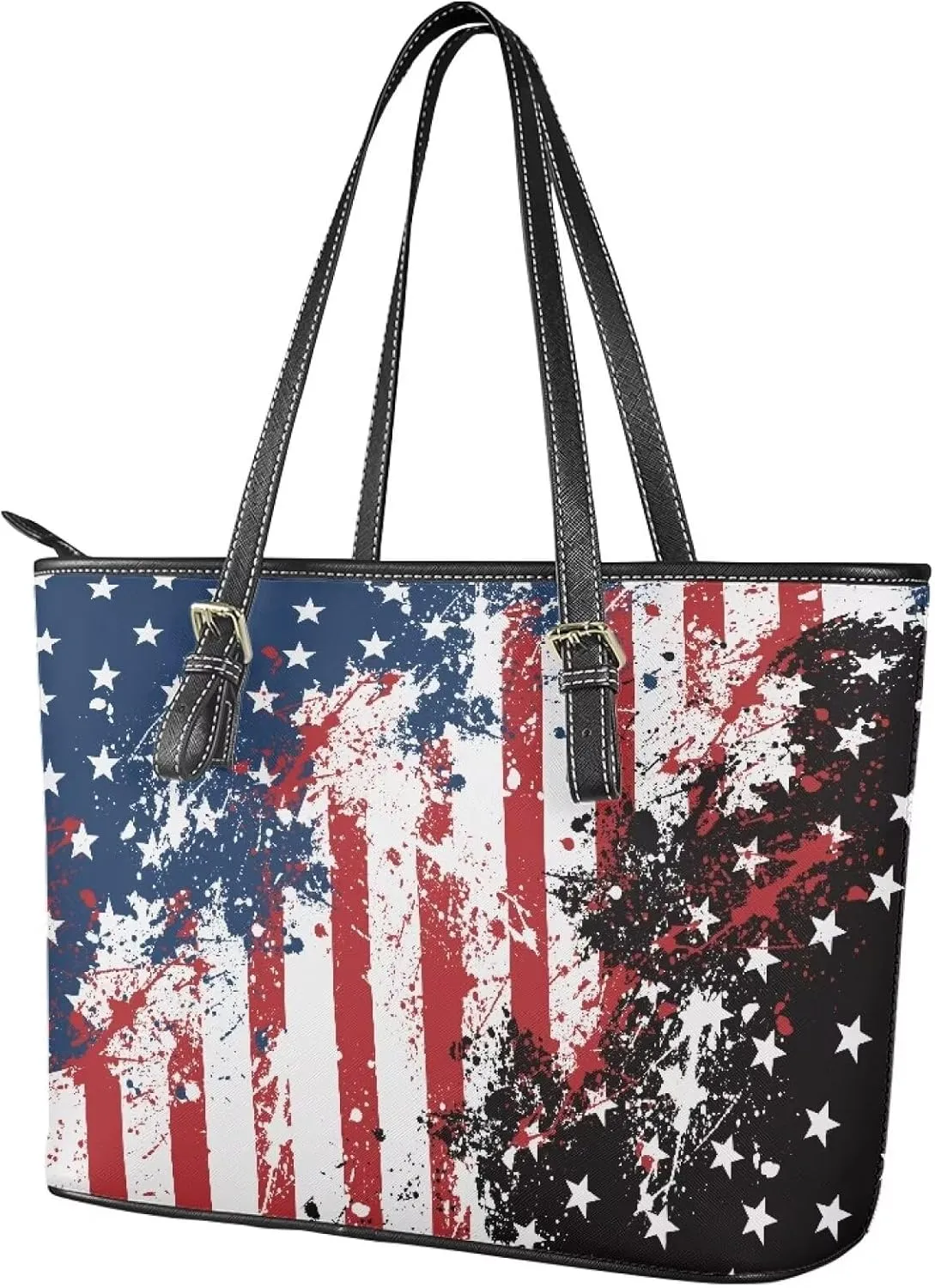 Large Tote Purses for Women with Zipper Casual Roomy Top Handbags for Travel