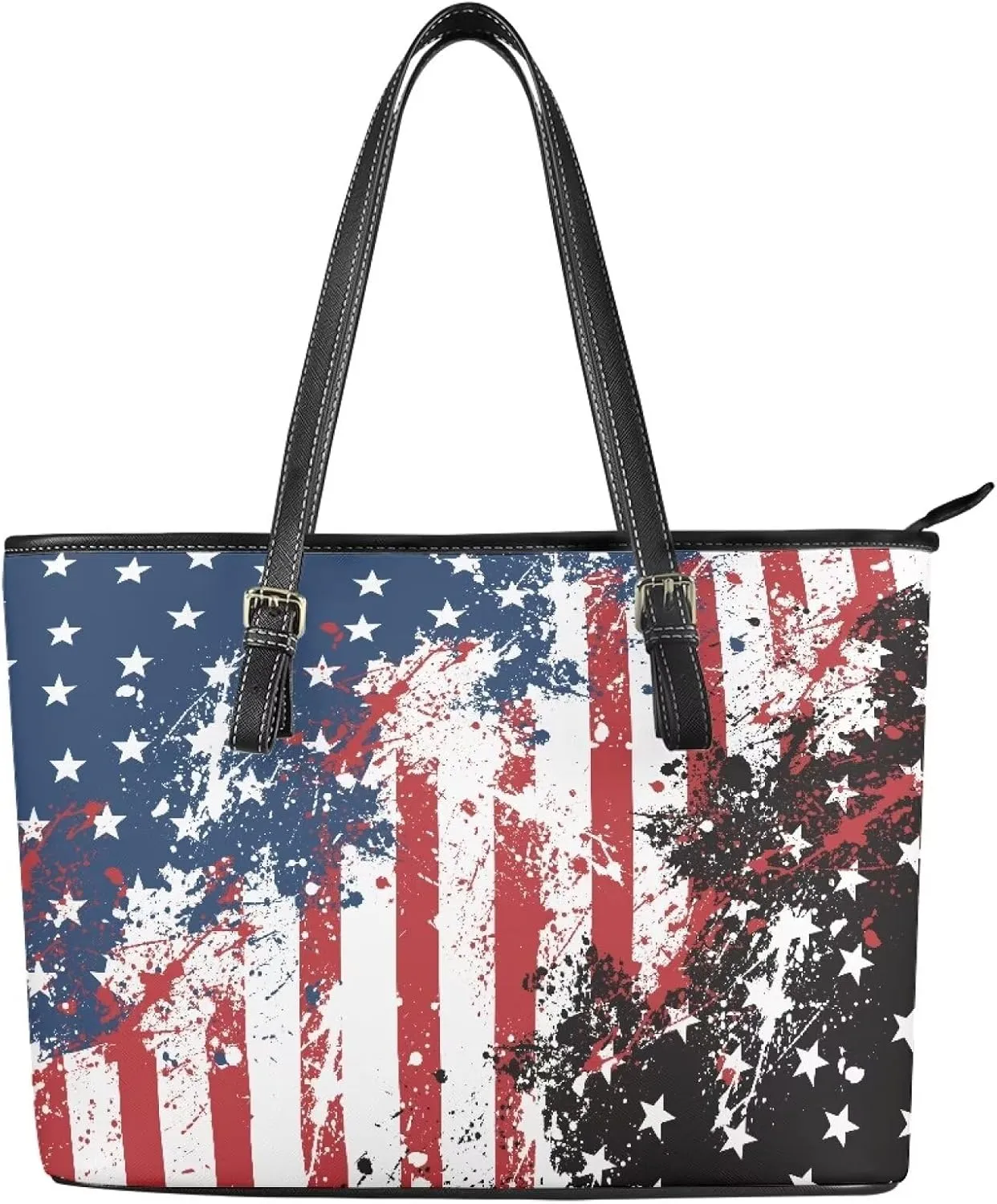 Large Tote Purses for Women with Zipper Casual Roomy Top Handbags for Travel