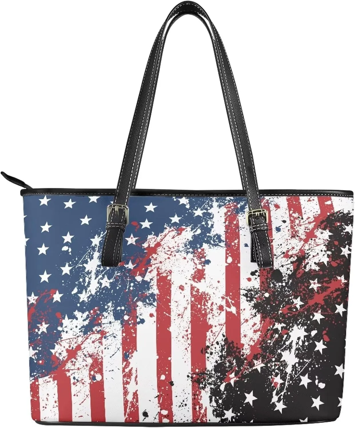 Large Tote Purses for Women with Zipper Casual Roomy Top Handbags for Travel