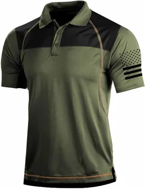 LCMTWX Men's 1776 Independence Day Polo Shirt Polo Shirt Men 2024 Fag Spring and Summer Fashion Leisure Seaside Beach
