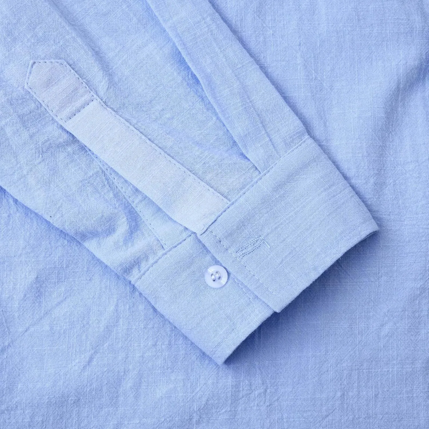 Linen Dress Shirt Men Slim Fit Trendy Button Down Solid Round Neck Beach Shirts Loose Casual 2025 Cotton Blouses
