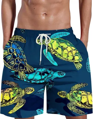 Linen Shirts for Men Printed Short Loose Tether Pocket Board Casual Pant Short Beach Fashion Short Shorts Men Short
