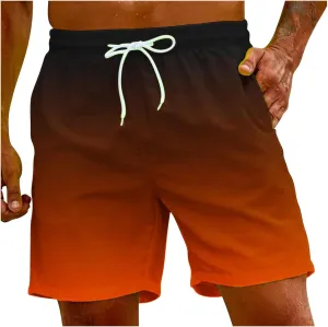 Lipstick Men's Shorts Tie Dye Sports Shorts Casual Beach Couple Pants Gym for Men Mens Swim with Mesh Elastic Waist