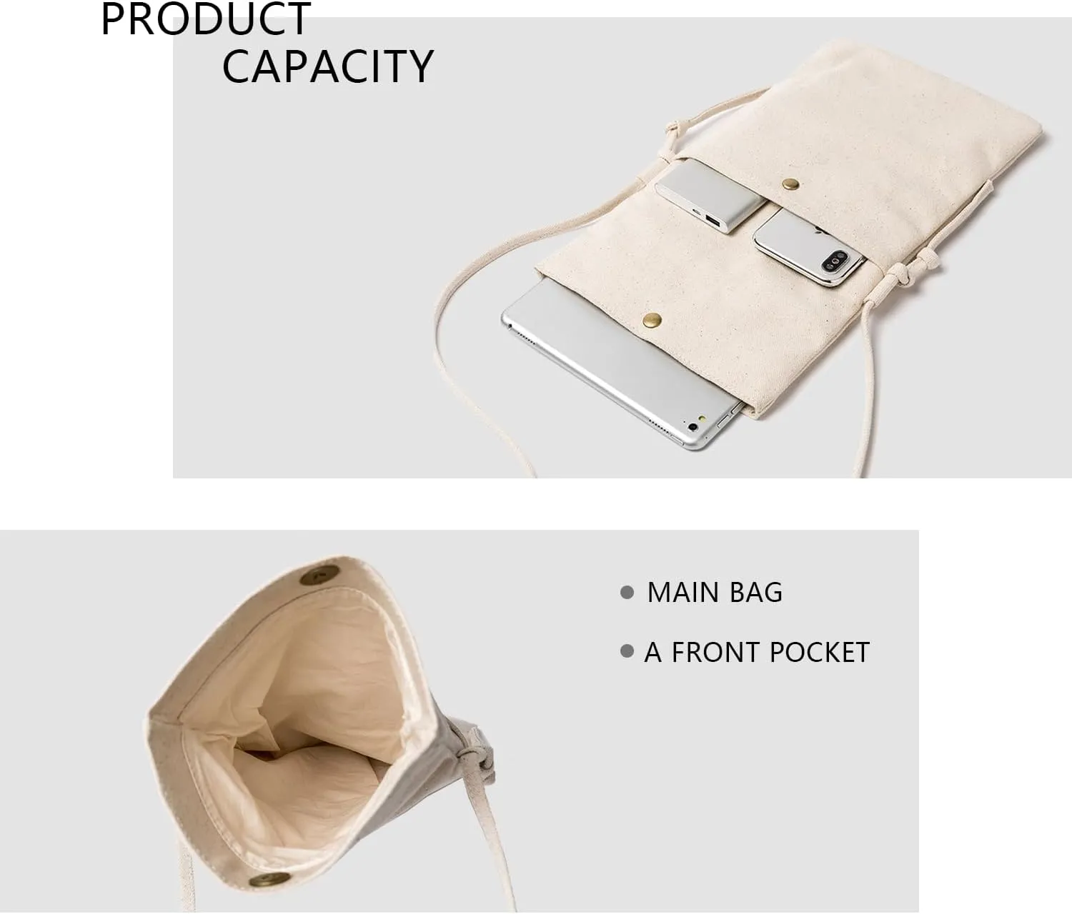 Literature and art small fresh fairy canvas messenger bag ins student shoulder canvas bag small bag mobile phone bag
