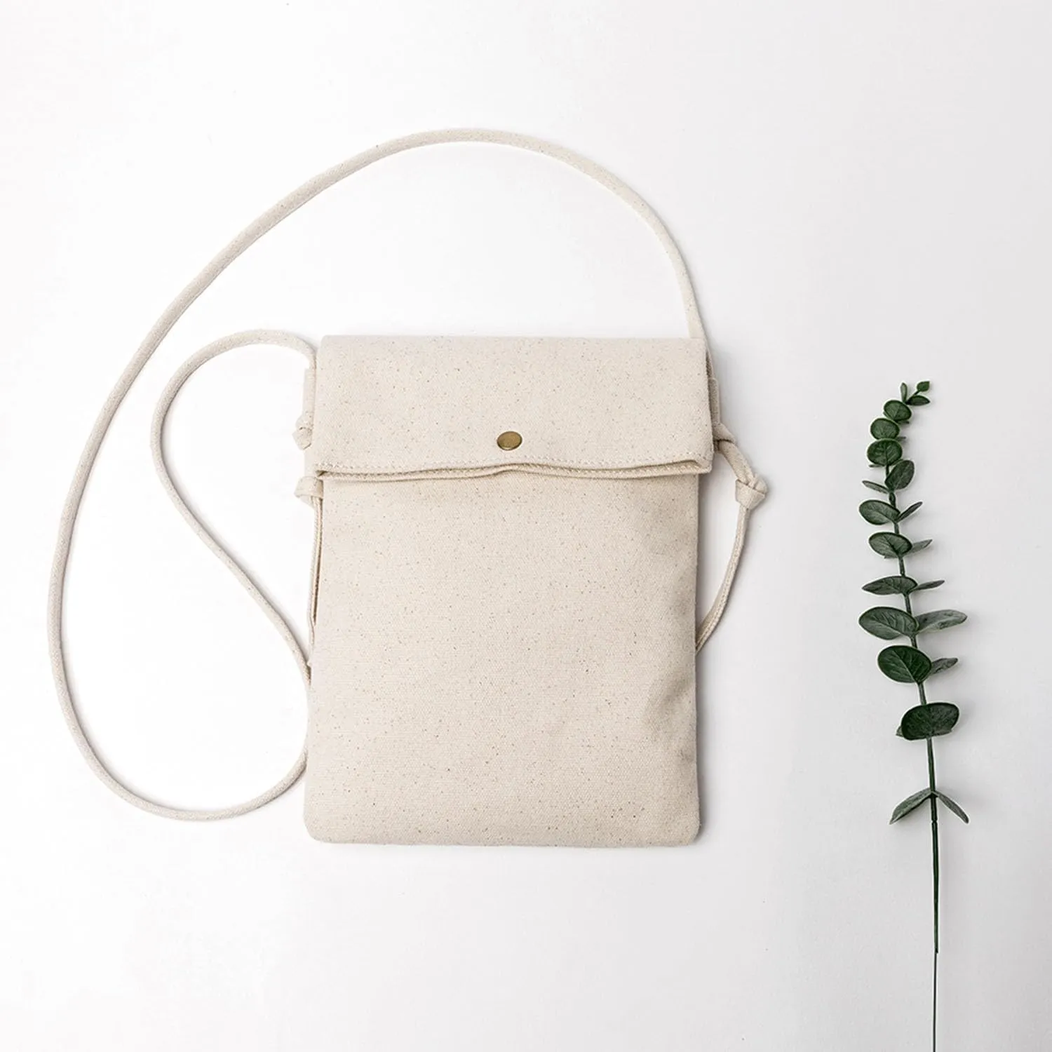 Literature and art small fresh fairy canvas messenger bag ins student shoulder canvas bag small bag mobile phone bag