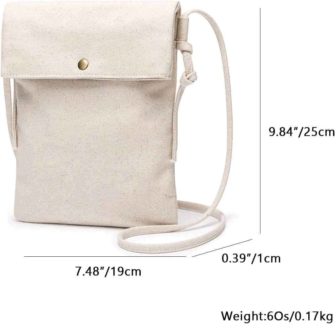 Literature and art small fresh fairy canvas messenger bag ins student shoulder canvas bag small bag mobile phone bag