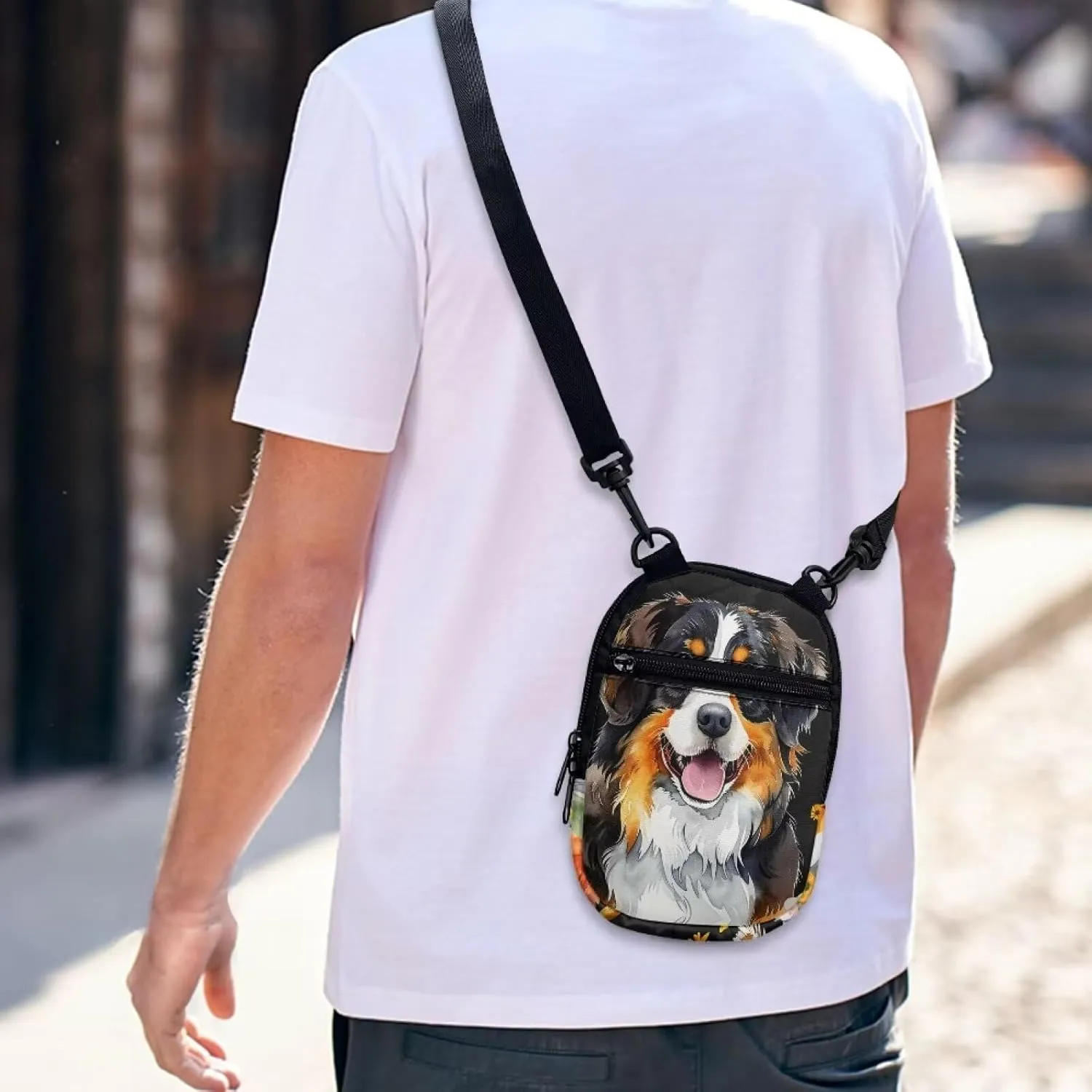 Lotusorchid Small Message Bag Women Shoulder Bag with Adjustable Staps, Sling Phone Bag Crossbody Satchel Purse Wallet