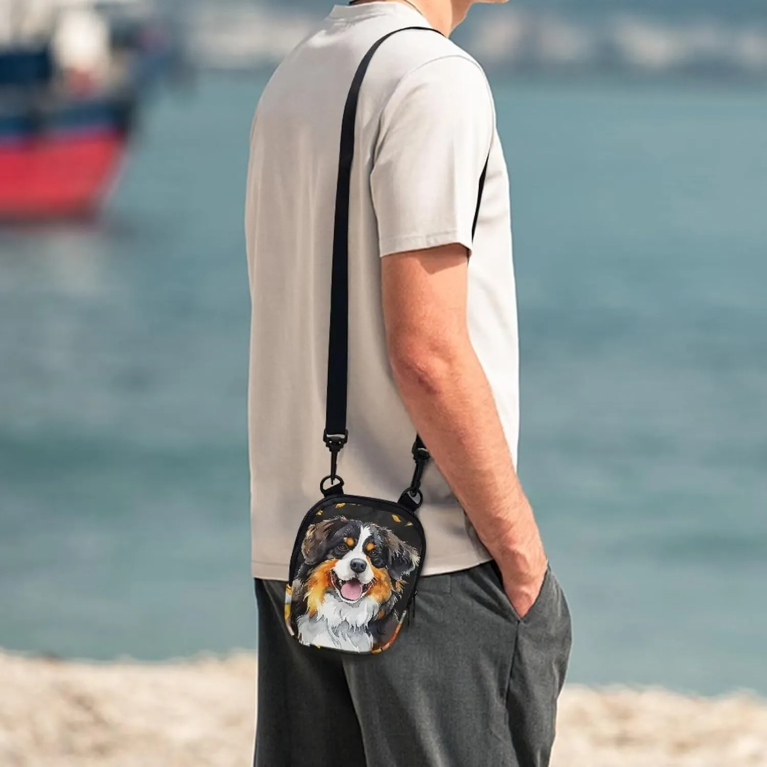 Lotusorchid Small Message Bag Women Shoulder Bag with Adjustable Staps, Sling Phone Bag Crossbody Satchel Purse Wallet