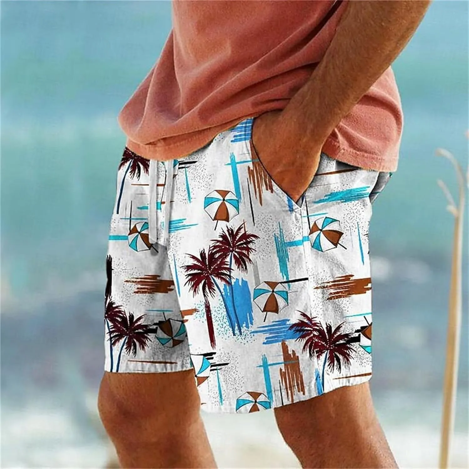 Lounging Shorts for Men Outdoor Five Point Beach Pants Swimming Summer Men's Pants Shorts Men Mens Swim Without