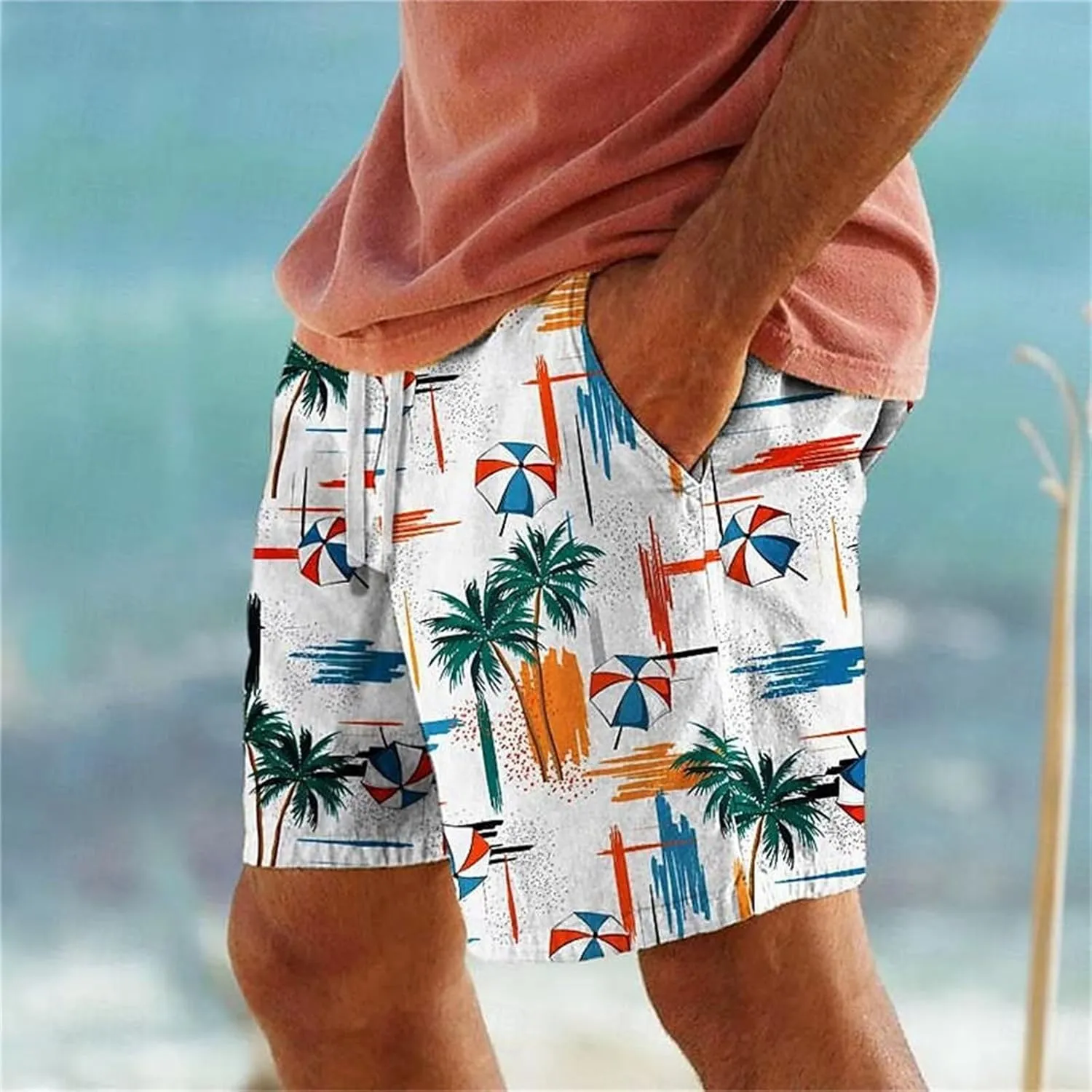 Lounging Shorts for Men Outdoor Five Point Beach Pants Swimming Summer Men's Pants Shorts Men Mens Swim Without