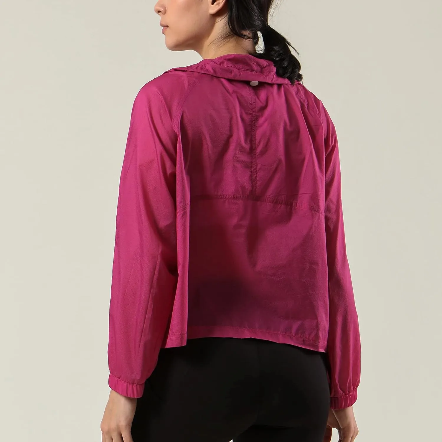 Lu's Chic Women's UPF 50  Quarter Zip Jacket Zipper UV Sun Protection Shirt Lightweight Cycling Coat