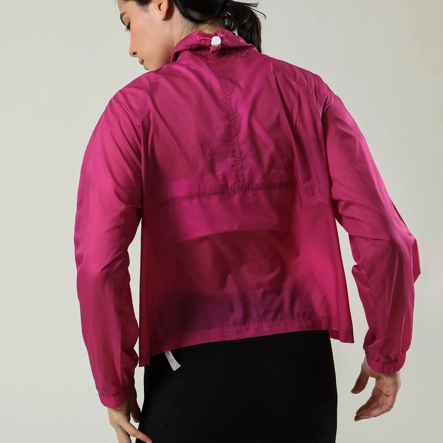 Lu's Chic Women's UPF 50  Quarter Zip Jacket Zipper UV Sun Protection Shirt Lightweight Cycling Coat